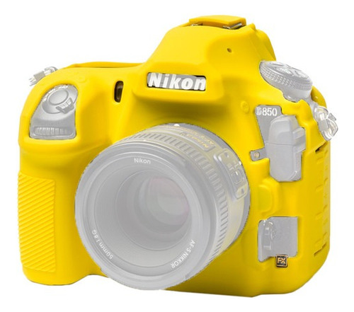 Funda Protectora Easycover P/cámara Fotográfica Nikon D850 Color Amarillo
