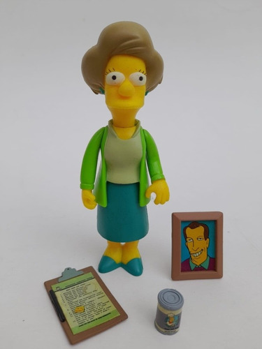 Edna Krabappel. Los Simpson Playmate Original Con Accesorios