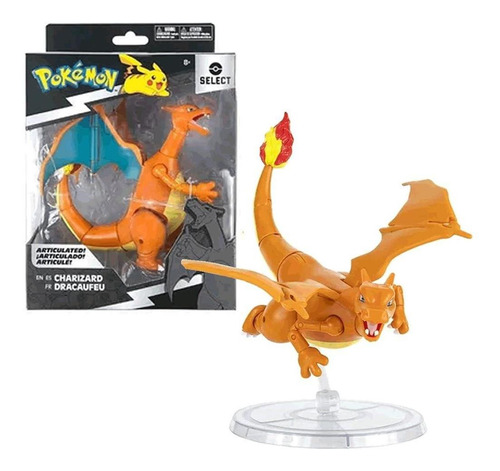 Pokémon Charizard Jazwares Select Figura Articulada Sunny
