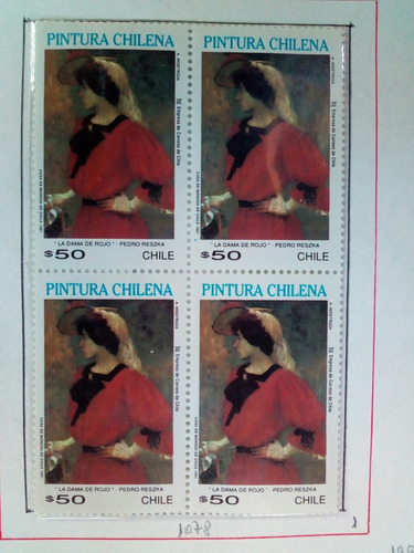 Sellos Pimtura Chilena 1991 Mint