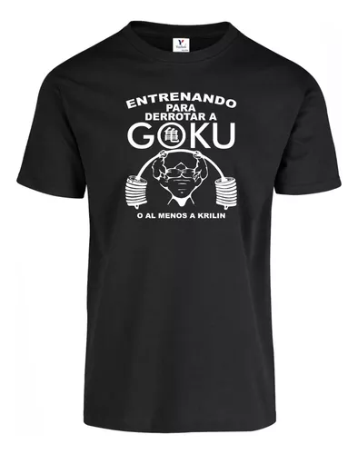 Camiseta entrenando para derrotar a goku