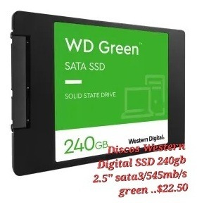 Discos Solidos Ssd 240gb Western Digital 2.5 Pulgadas