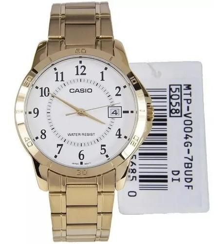 Reloj Casio Mtp-v004g Hombre Acero Análogo 100% Original