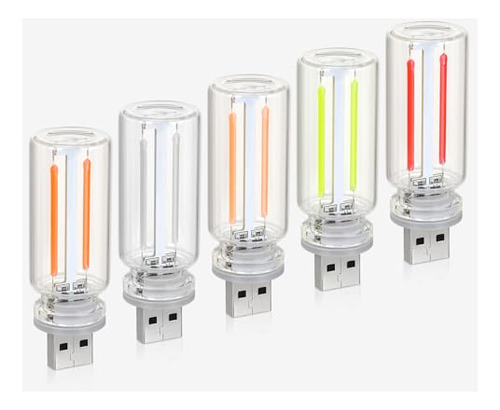 Lámparas De Coche Retro Con Usb Luces De Ambiente Para Inter