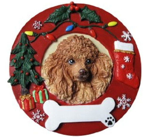 E Y S Pets Caniche Ornamento De Navidad Guirnalda De Albaric