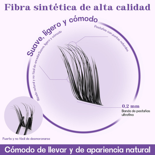 168 Racimos Kit De Pestañas Postizas Reutilizables 12-18mm