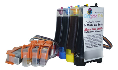 Tinta Continua Compatible Hp 564 B210a B209a 7510 4610 D5445