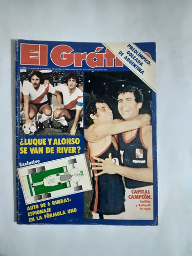 El Gráfico 3148 River 0 Racing 2 ,el Desafío Talleres 1980