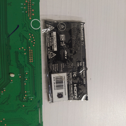 Tarjeta Main Para Pantalla Hisense 70a65h (Usado)