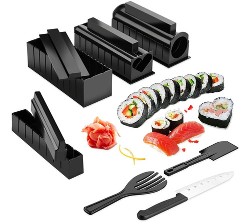 Juego De Cocina Para Hacer Sushi 11 Piezas Plástico Atrix®