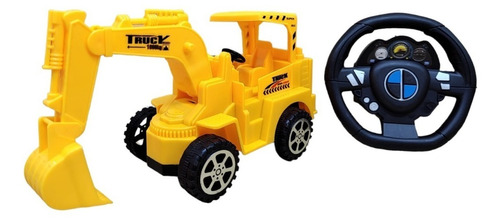 Super Camion De Construccion A R/c 2 Canales ELG 53427 Color Amarillo Personaje Excavadora
