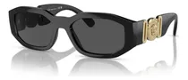 Comprar Gafas De Sol Versace Man Con Montura Negra Y Lentes Gris Osc