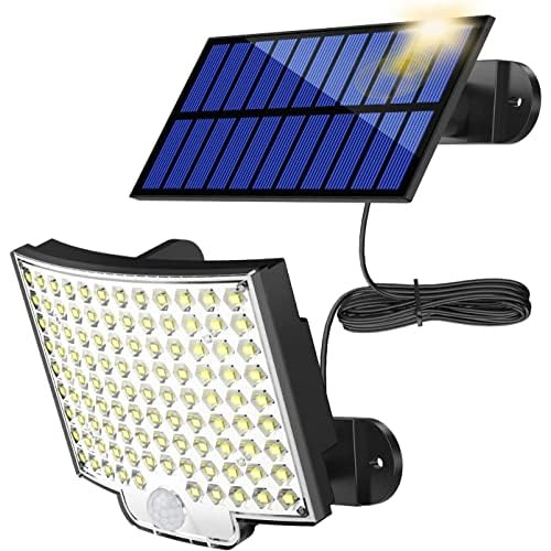 Luz Solar Exterior, 106 Led, Detector De Movimiento, Re...