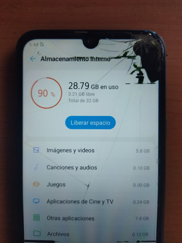 LG K40s 32 Gb Blue 2 Gb Ram Pantalla Estrellada Funcional Y Ágil (Usado)