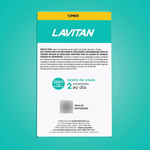 Kit 6 Suplemento Lavitan Memo Neuro 60 Comprimidos - Cimed