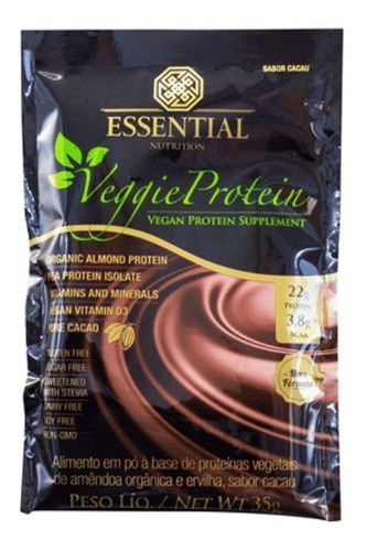 Veggie Protein Cacao Sachê Essential Nutrition 35g