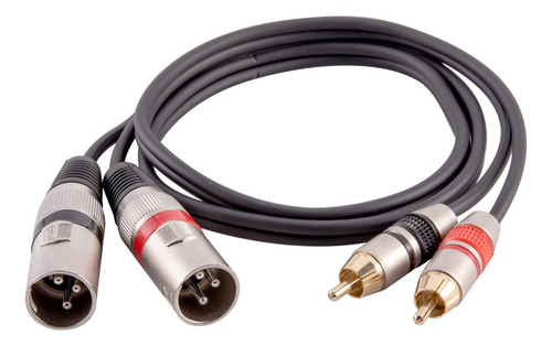 Altavoces Cable De Conexión Xlr Doble Macho De 3 Pies,...