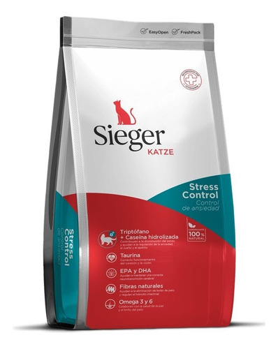 Alimento para gato Sieger Katze Stress Control X 1 Kg