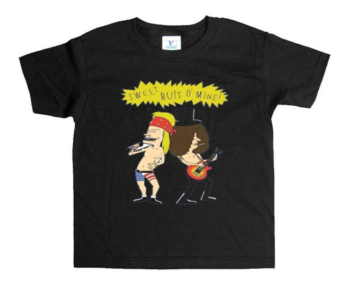 Remera Negra Adultos  Beavis And Butthead R12