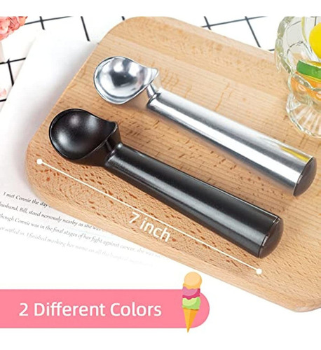 Z 2 Colheres De Sorvete, Colheres De Frutas Antiaderentes