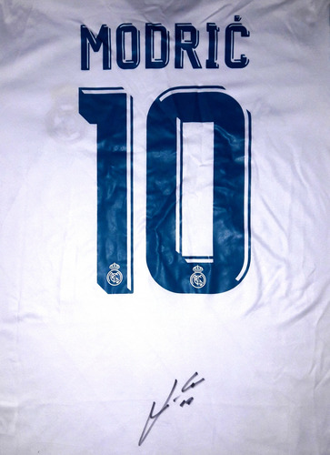 Jersey Autografiado Luka Modric Real Madrid 2018 Croacia