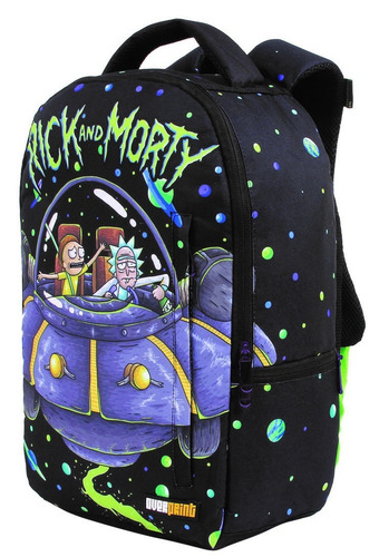 Imagem 2 de 7 de Mochila Overprint Rick And Morty 52151