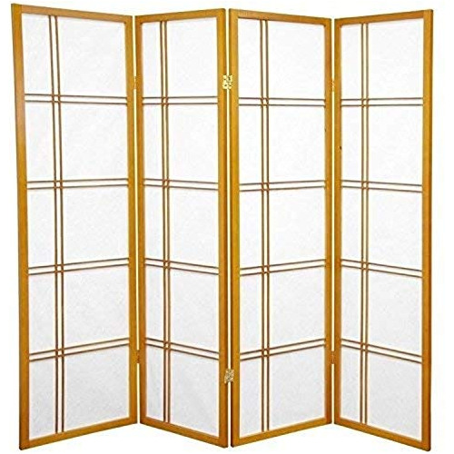 Oriental Furniture Pantalla Shoji De Doble Cruz De 5 Pies De