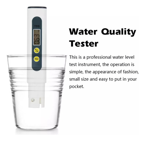 Probador De Agua Digital Multifunción Para Tds/ec/dureza