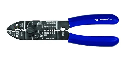 Alicate Corta E Descasca Fios E Cabos E Crimpa Cr02 Crimper