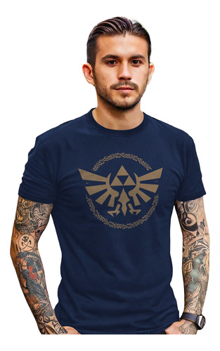 Playera Zelda Tears Of Kingdom Breath Logo Figura Link