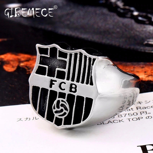 Anillo Club Barcelona De España Futbol Coleccion Acero Inox.