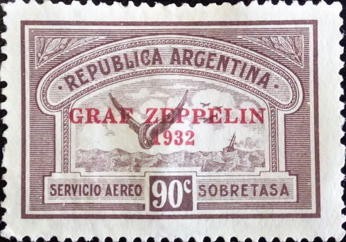 Argentina Aviones, Aéreo Gj 722 90c Zeppelin 32 Nuevo L14648
