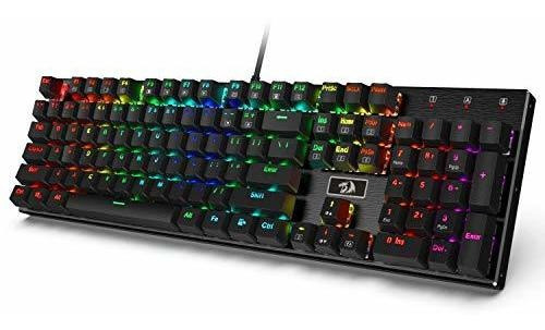 Teclado Redragon K556 Gamer Iluminación Rgb Led 104 Teclas