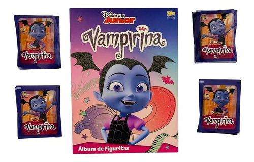 Pack 1 Álbum + 100 Sobres De Figuritas Vampirina - Disney