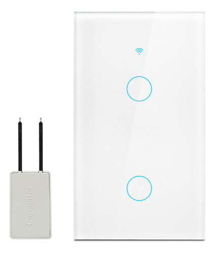 Interruptor Inteligente Wi-fi De 2 Vías Blanco Sin Neutro