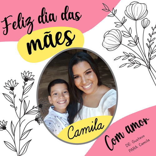 Azulejo Personalizado Dia Das Mães Com Foto