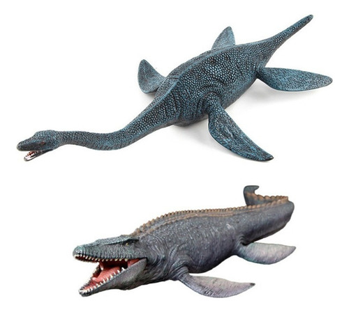 Realistic Mosasaurus And Plesiosaur Model Toys