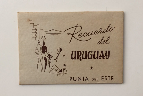 Álbum Recuerdo Del Uruguay Punta Del Este Dez Cartões