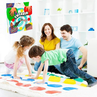 Juego de Fiesta para niños a Partir de 6 años; Compatible con Alexa Familia Twister Ultimate: tapete más Grande Exclusive más Manchas de Color 