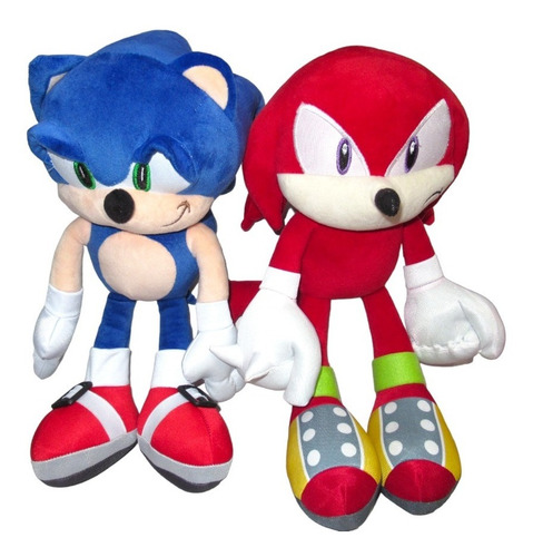 Sonic V2 The Hedgehog Y Knuckles Echidna Peluches Nacional