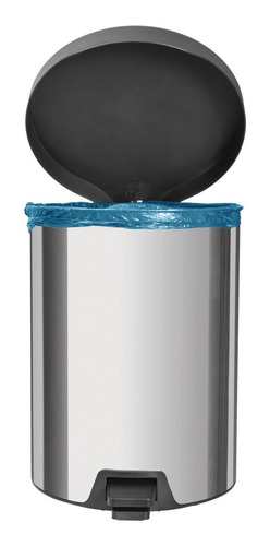 Tacho basura acero inoxidable Tramontina con pedal 12L