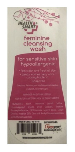 Imagen 3 de 4 de Jabón Intimo Feminine Wash 12/9 Oz Health Smart