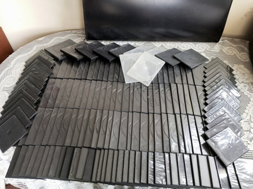 Estuches,porta Dvd,cd,blue Ray-negros-transparentes(160und). (Usado)
