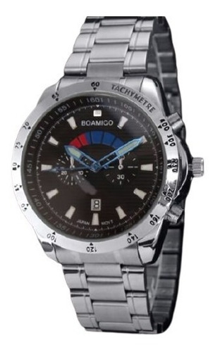 Relógio Masculino Esportivo Pulseira De Aço Watch Men Steel