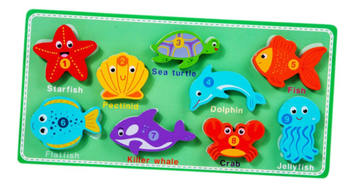Rompecabezas De Madera Rompecabezas Montessori Juguetes Mar