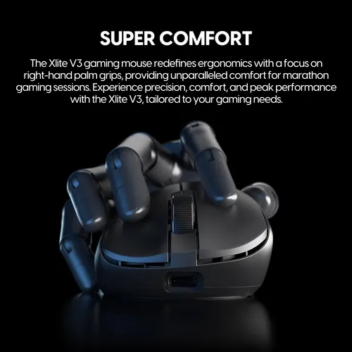 Mouse Gaming Inalambrico Pulsar Xlite V3 Medium Negro