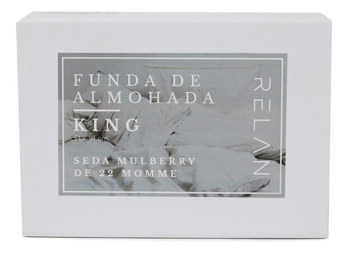 Imagen 3 de 3 de Funda Almohada Seda King