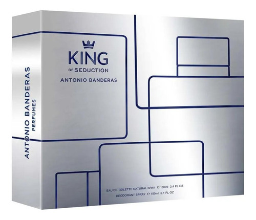 Kit Perfume 100ml + Desodorante King Of Seduction - 150 Ml - Antonio Banderas