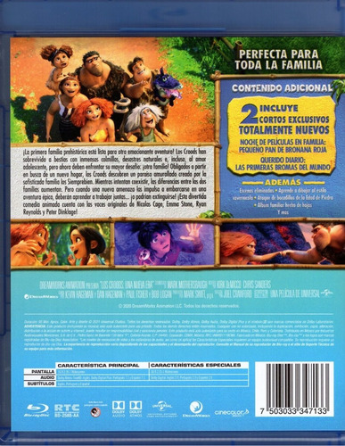 Los Croods 2 Dos Una Nueva Era Pelicula Blu-ray | Envío gratis