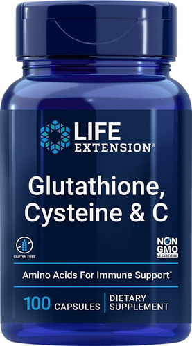 Lifeext Glutathione, Cysteine & Vitamina C 100 Cápsulas